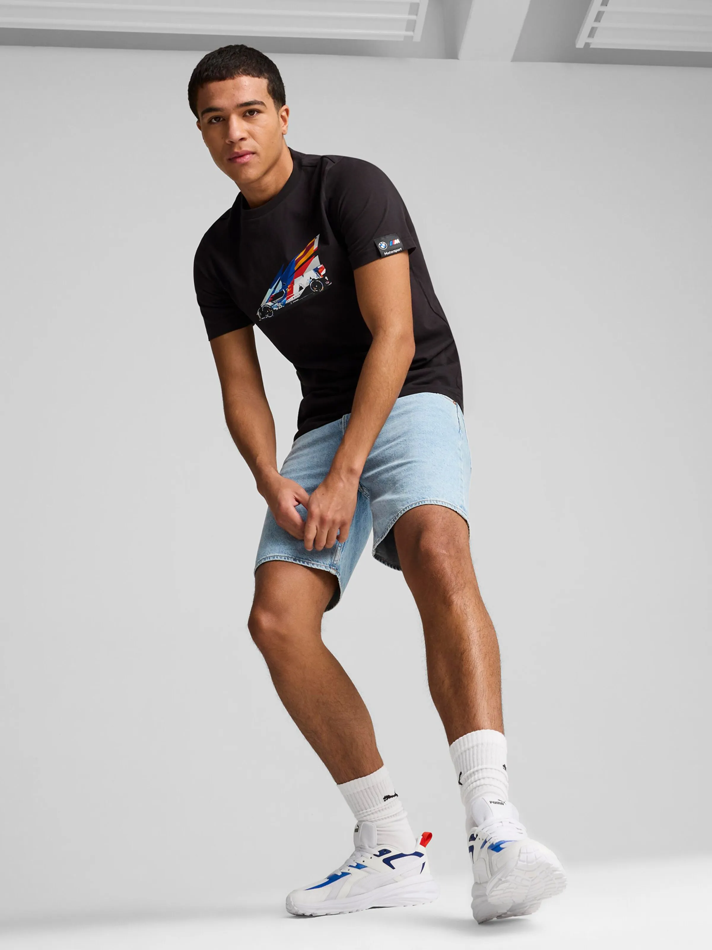 Camiseta 'BMW' PUMA en Negro