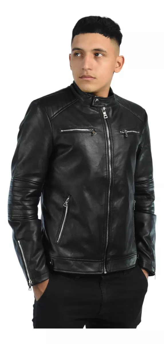 Campera Eco Cuero Hombre Motoquero Importado Yd 59391