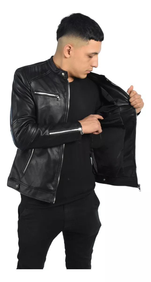 Campera Eco Cuero Hombre Motoquero Importado Yd 59391