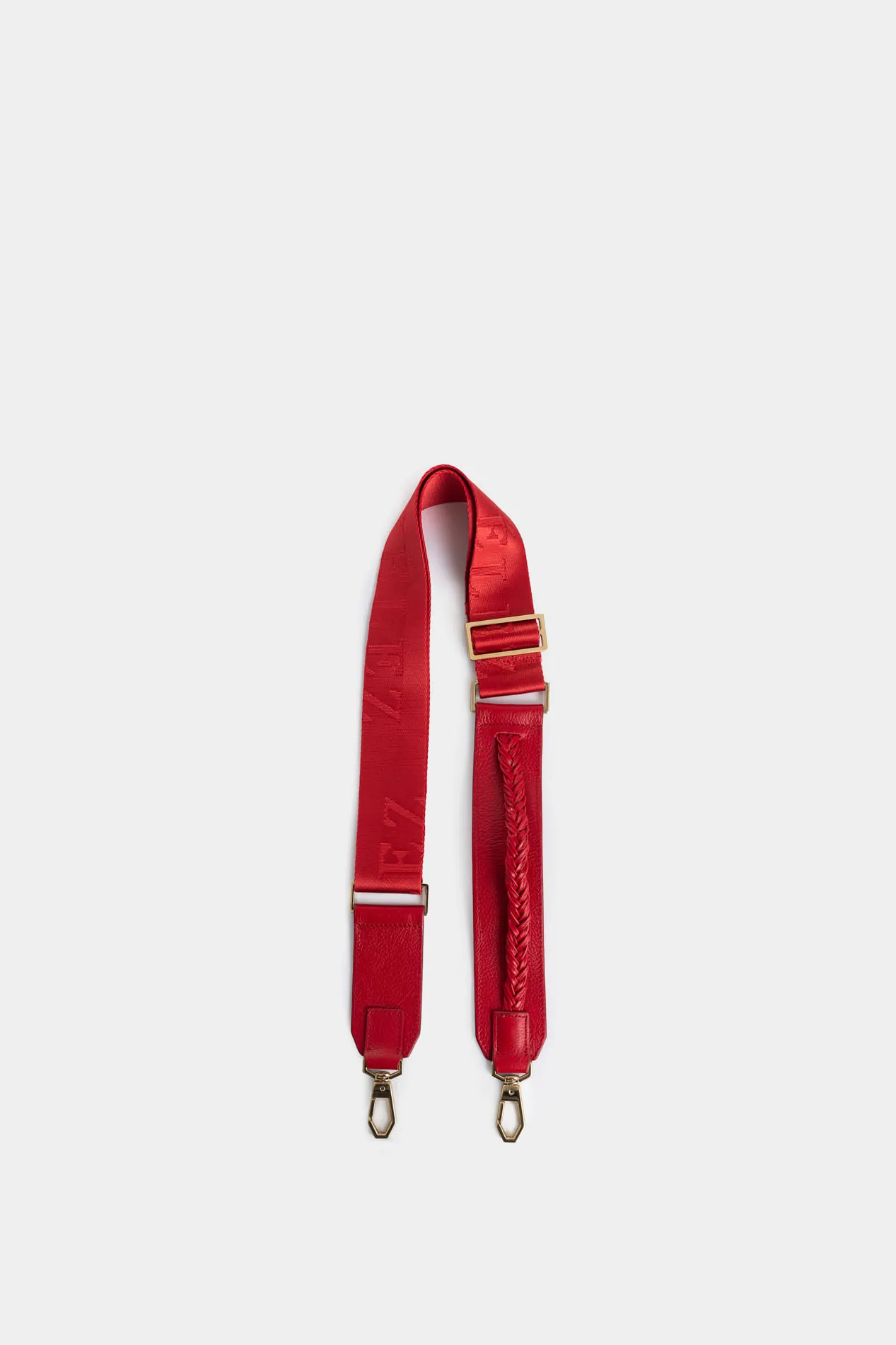 Cargadera lirio de cuero para mujer detalle tejido