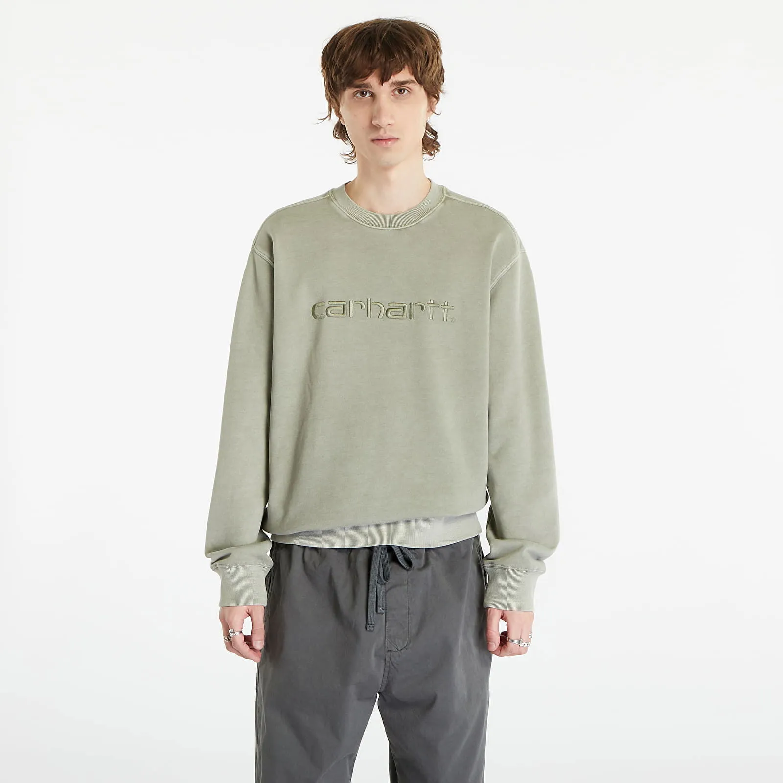 Carhartt WIP Duster Sweatshirt UNISEX Yucca Garment Dyed