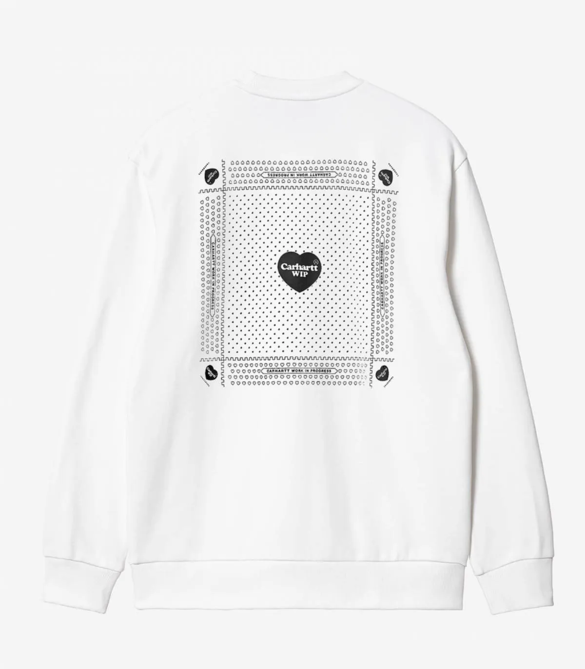 CARHARTT WIP SUDADERA PARA HOMBRE BLANCA  HEART BANDANA SWEAT