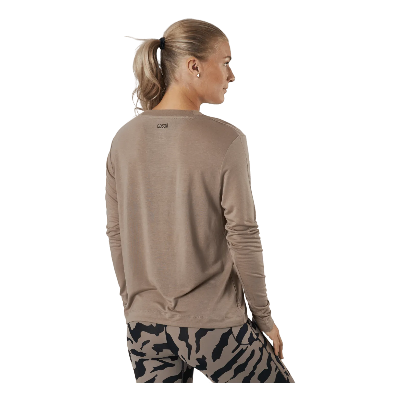Casall Ease Crew Neck Taupe Grey