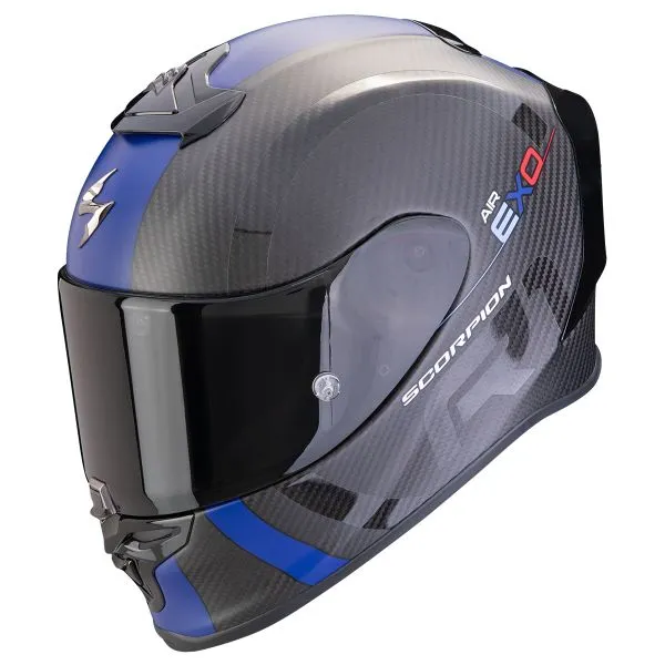 Casco Scorpion Exo R1 Evo Carbon Air MG Matt Black Blue 