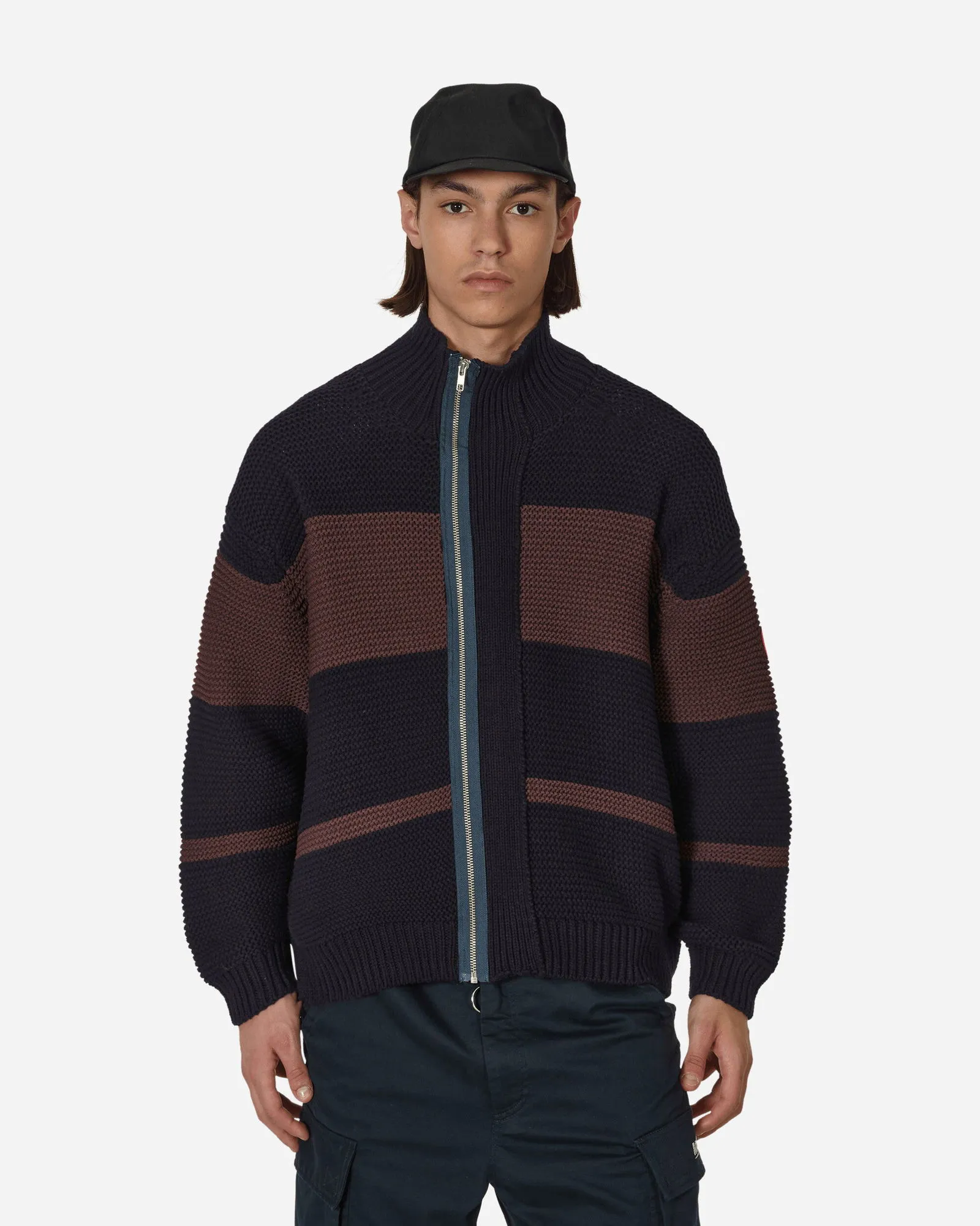 Cav Empt Washed P Line Zip Up Knit