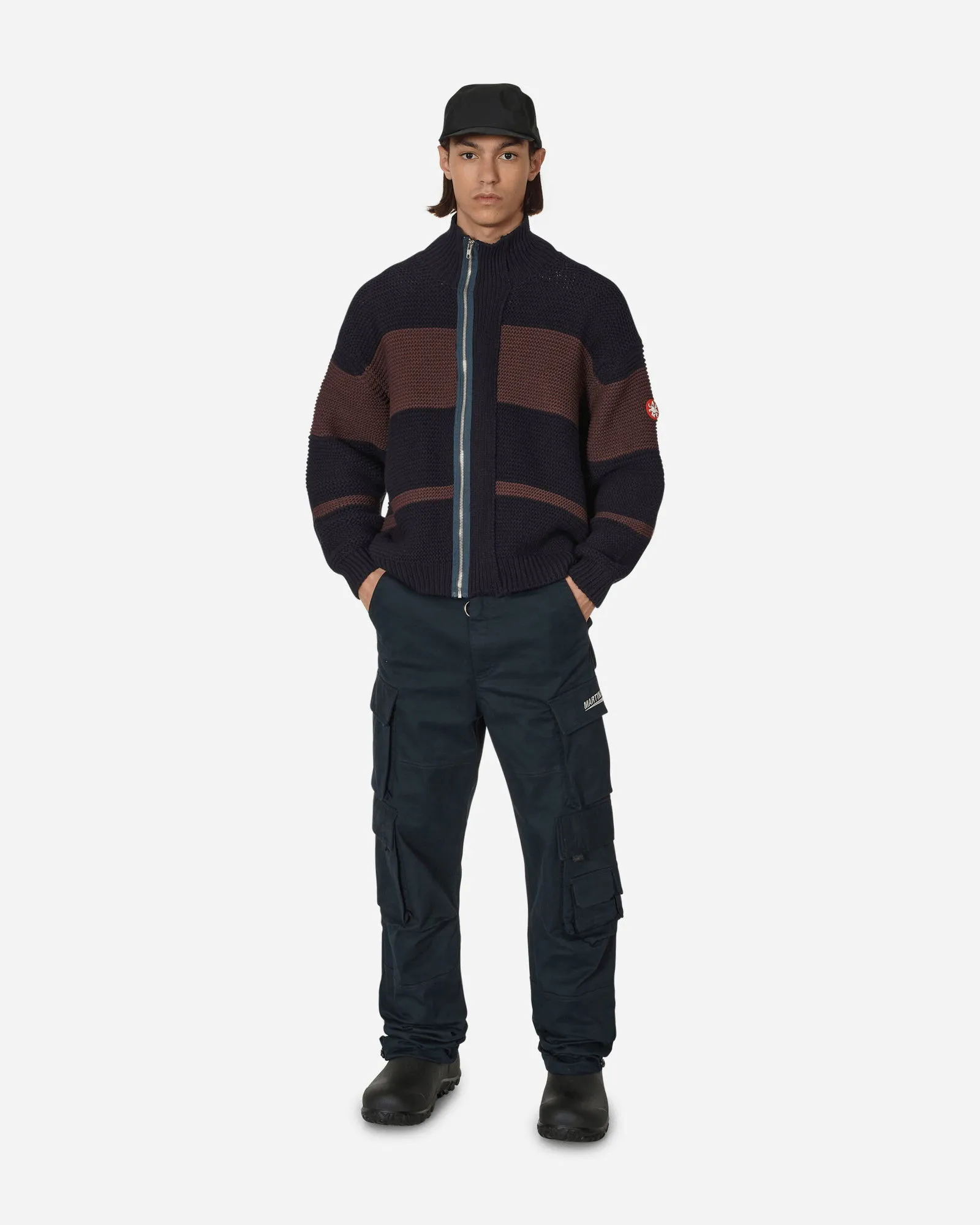 Cav Empt Washed P Line Zip Up Knit