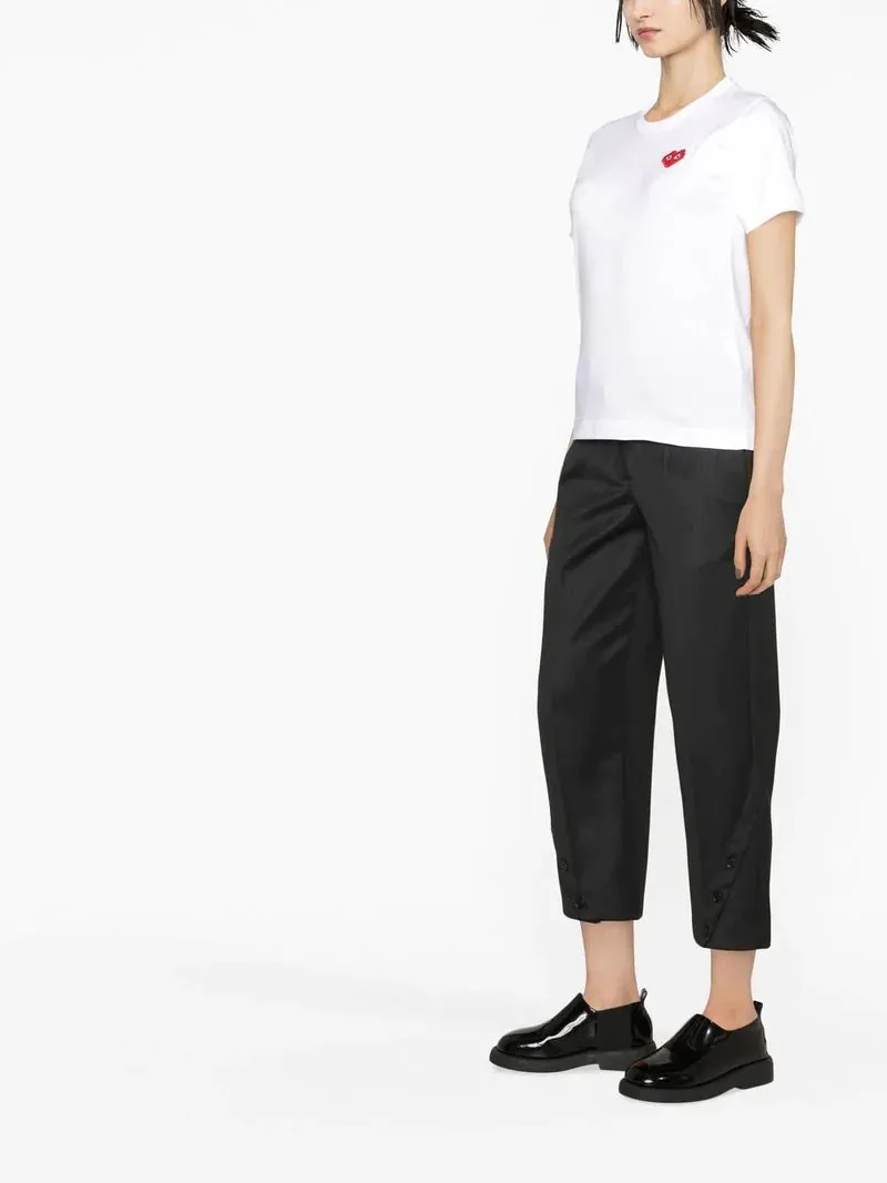 CDG PLAY x Invader W Red Heart Tee White Wmns