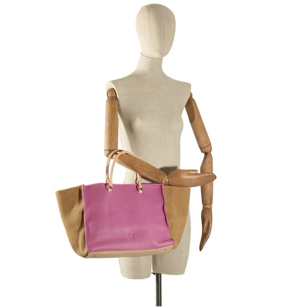 CH Bolso Vendome Rosa y Beige