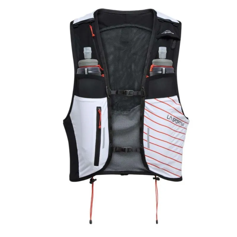 Chaleco Trail La Sportiva Chaleco Ultra Trail 10L (Blanco/Tomate Cereza) Hombre|Mujer