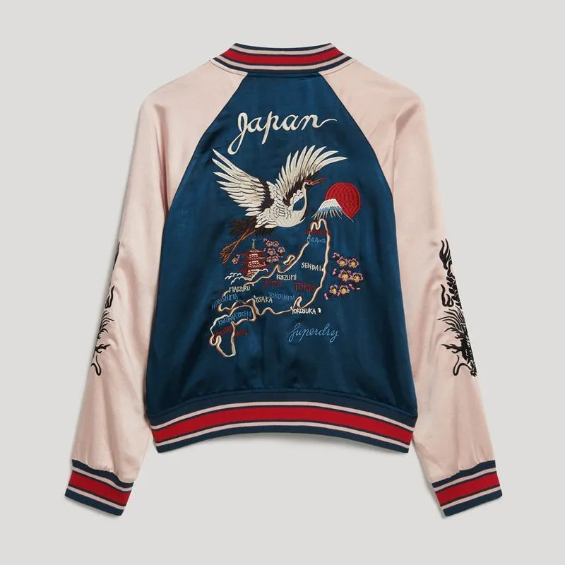 Chaqueta Casual Para Mujer Suikajan Embroidered Bomber Superdry