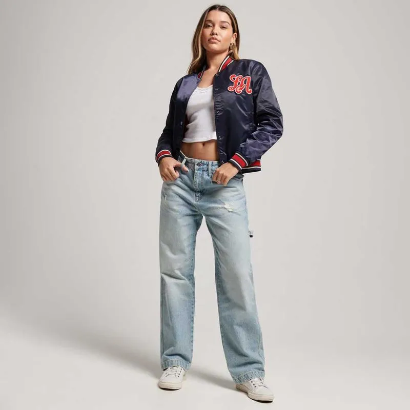 Chaqueta Casual Para Mujer Vintage Varsity Superdry