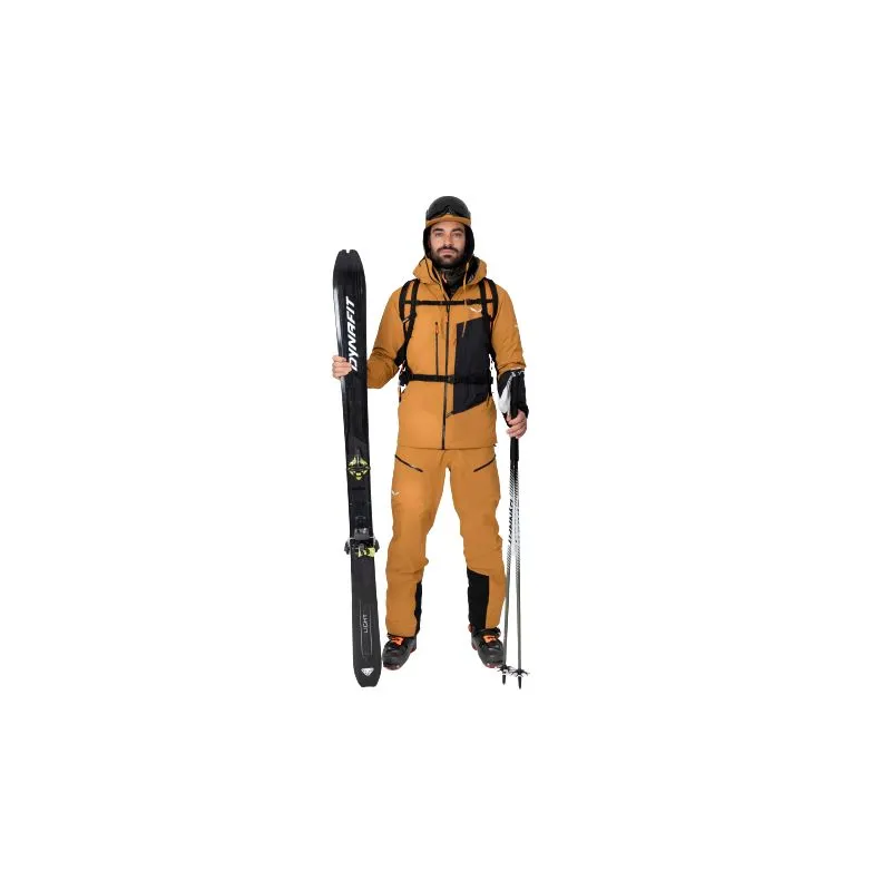 Chaqueta de esquí para hombre Salewa SELLA 3L PTX JACKET (marrón dorado)