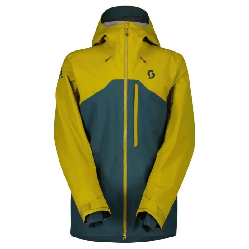 Chaqueta de esquí para hombre Scott Jacket Vertic 3L (savana green/aruba green)