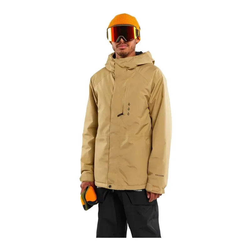 Chaqueta de snowboard para hombre Volcom DUA INS GORE Jacket (DARK KHAKI)
