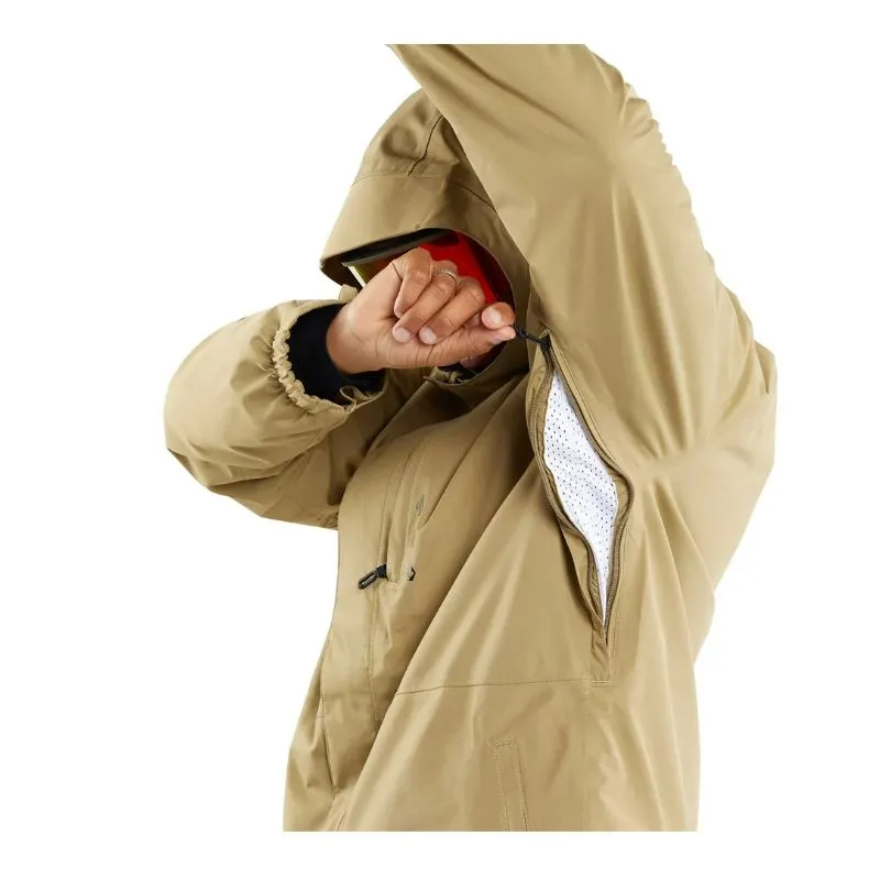 Chaqueta de snowboard para hombre Volcom DUA INS GORE Jacket (DARK KHAKI)