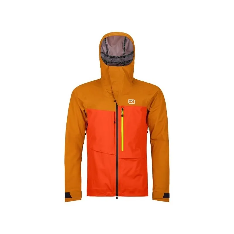Chaqueta freeride Ortovox 3L Ravine Shell Jacket M (hot orange) hombre