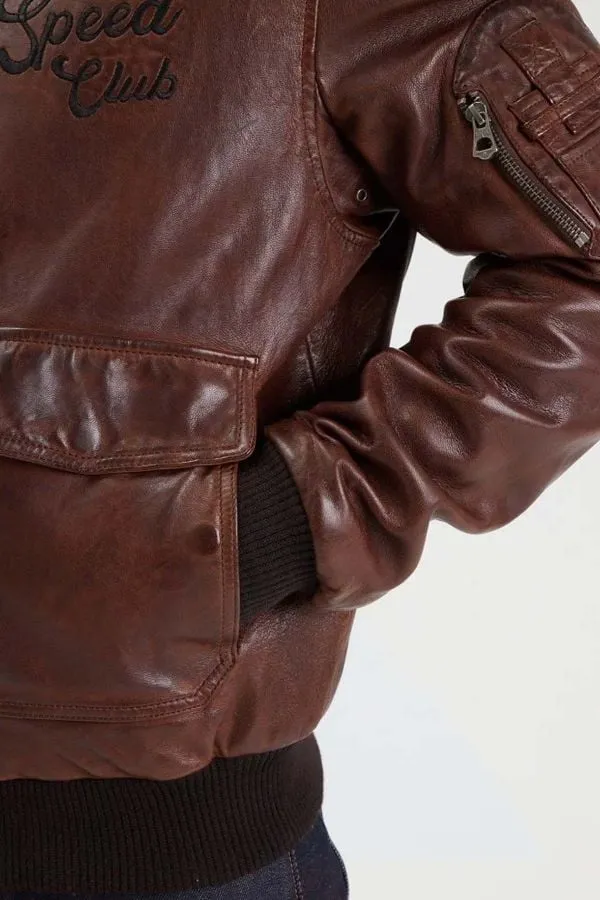 Chaqueta Hombre Daytona Voodoo Fur Lamb Paolo Dark Cognac