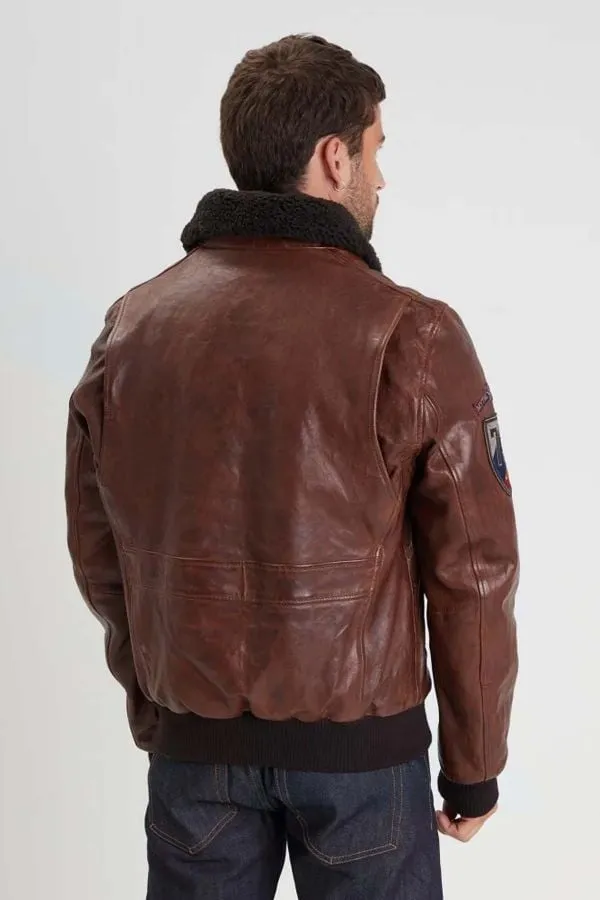 Chaqueta Hombre Daytona Voodoo Fur Lamb Paolo Dark Cognac