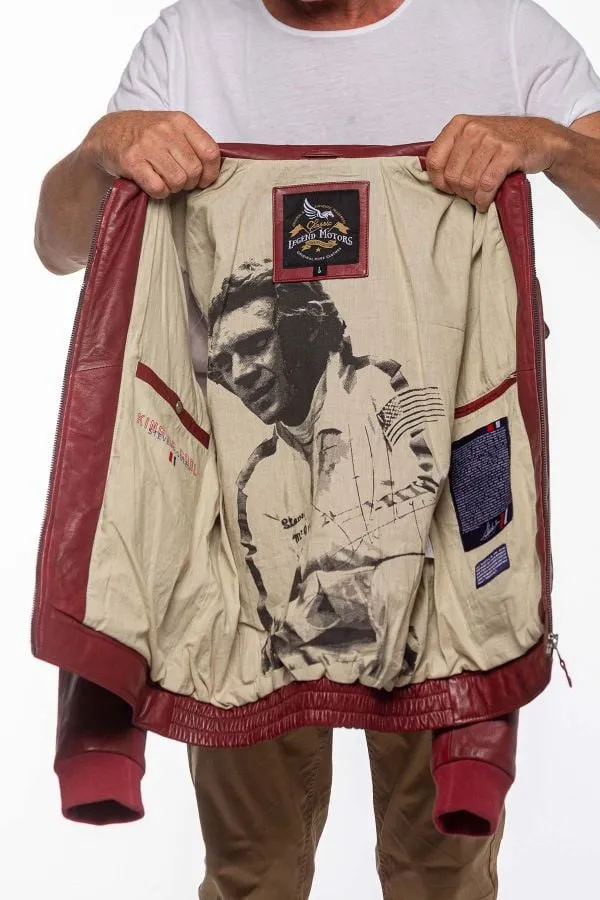 Chaqueta Hombre Steve Mcqueen Virgil Sheep Crown Dark Red