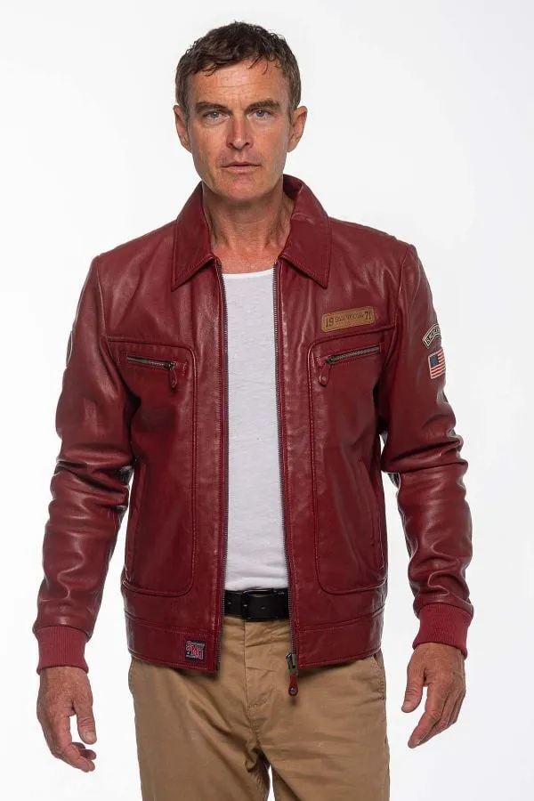 Chaqueta Hombre Steve Mcqueen Virgil Sheep Crown Dark Red