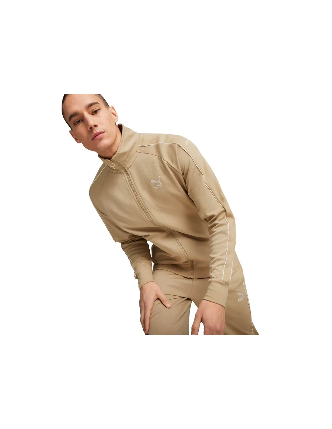 Chaqueta Puma T7 Track Beige Hombre