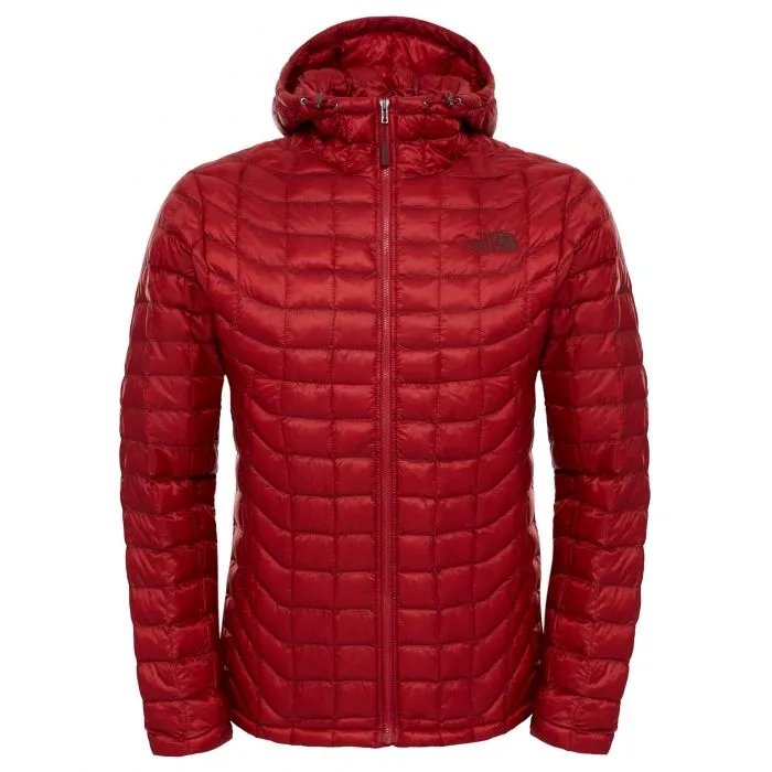 Chaqueta The North Face con capucha de plumón hombre cálida Thermobal Hoodie Cardinal Red T0CMG9619 roja