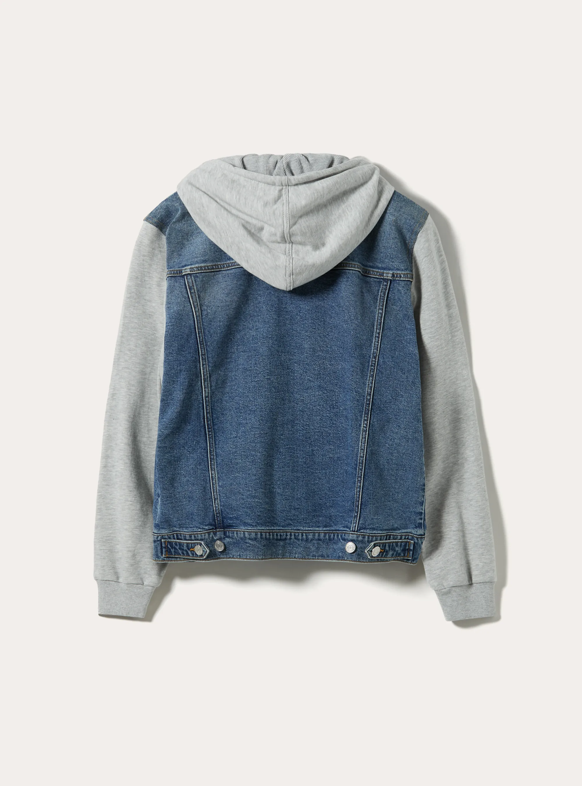 Chaqueta vaquera con sudadera de algodón
