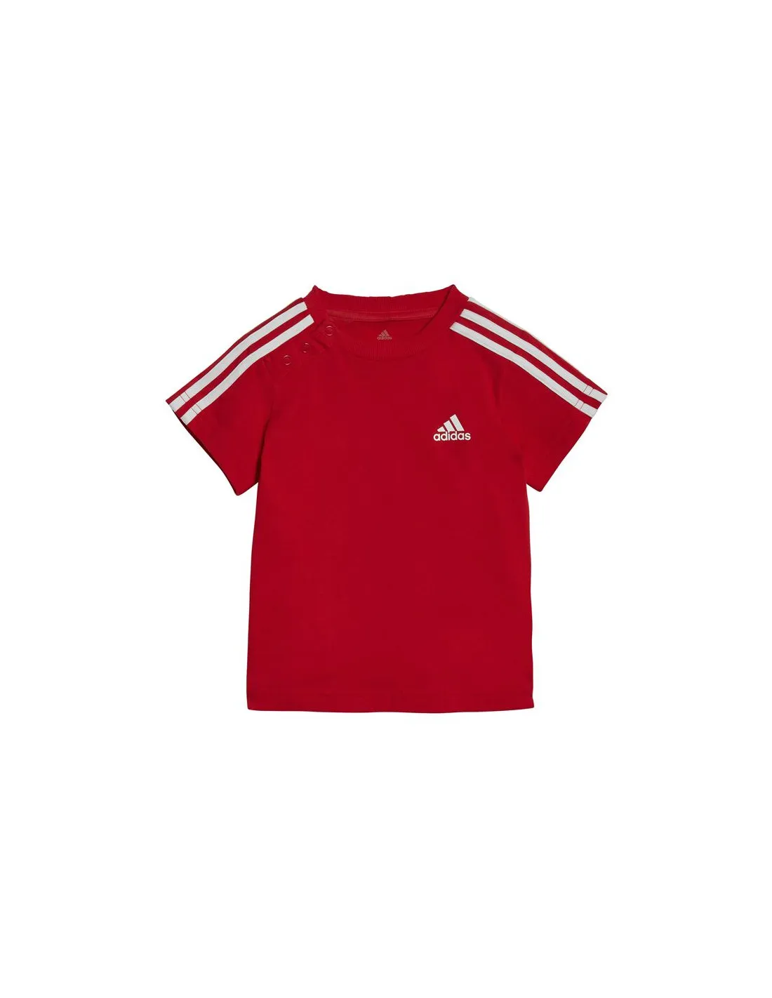 Conjunto adidas 3 Bandas Kids Red