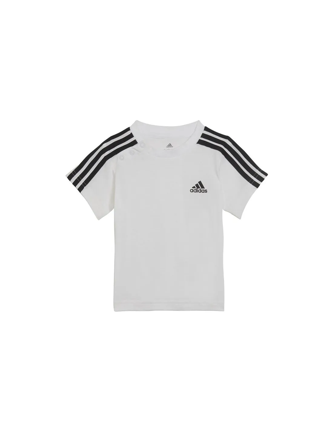 Conjunto adidas 3 Bandas Kids White