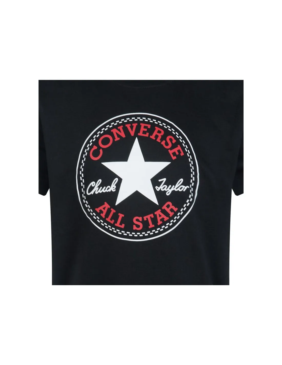 Conjunto Converse Core Tee & Ft Short Dk Grey/Black Niño