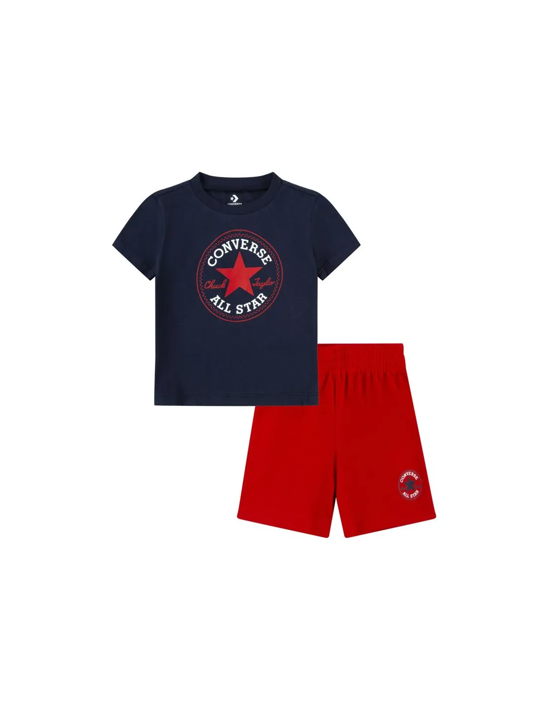 Conjunto Converse SS Camiseta y Pantalón Rojo