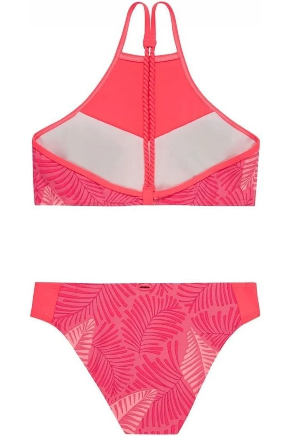 Conjunto de Bikini O’NEILL dos piezas Crop Top niña PG HIGH NECK Ref. 9A8374 flores tropicales