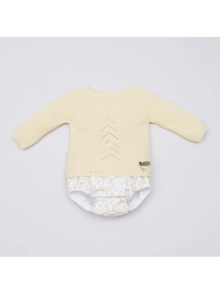 Conjunto jersey manga larga con ranita unisex Pangasa