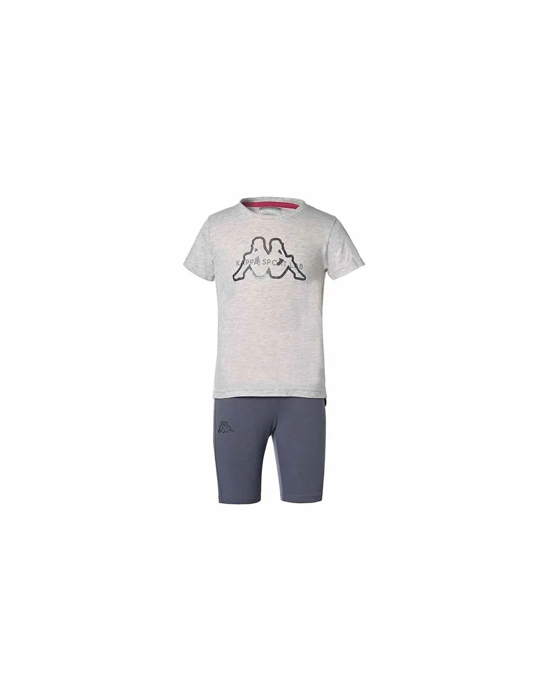 Conjunto Kappa Grugliasco Off Gris Niña