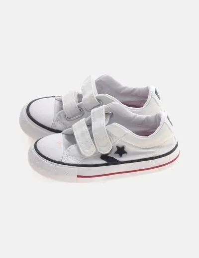 Converse Deportiva converse blanca tela