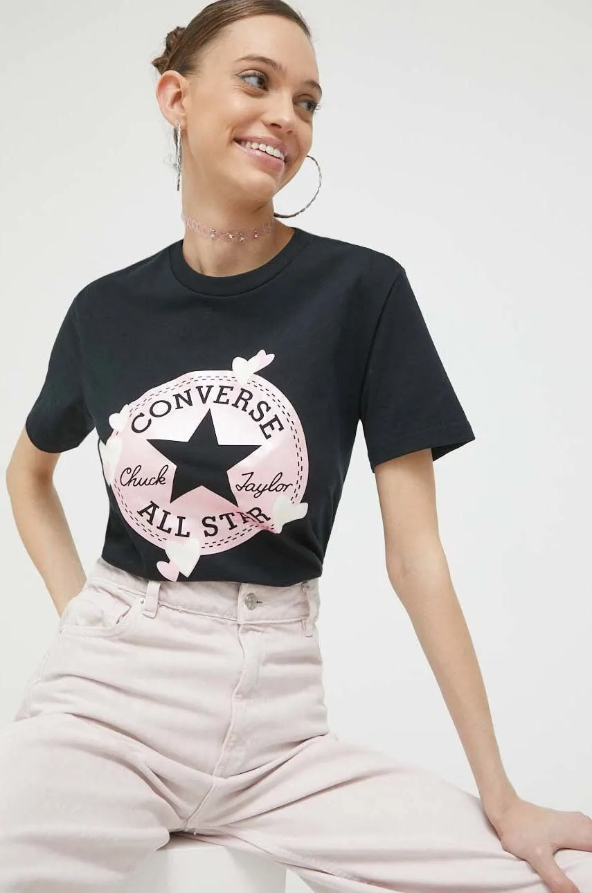 CONVERSE TSHIRT HEART ALL STAR PATCH
