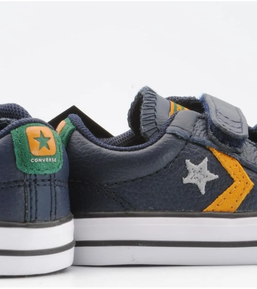 CONVERSE VELCRO PIEL AZUL MARINO