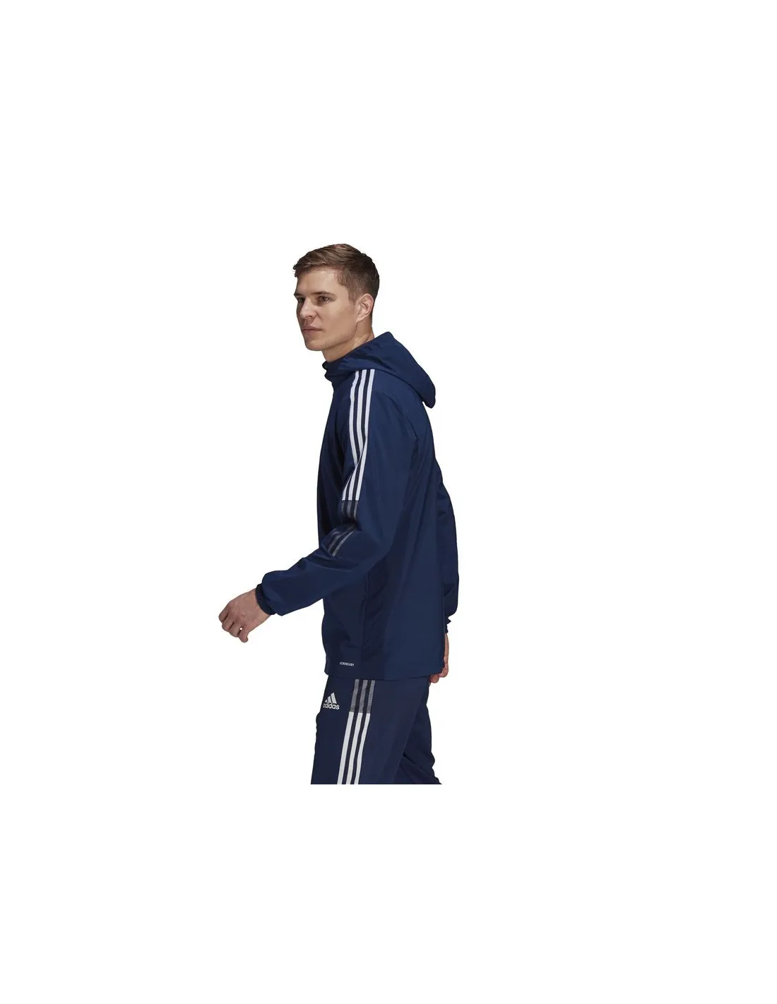 Cortavientos de fútbol adidas Tiro 21 M Navy