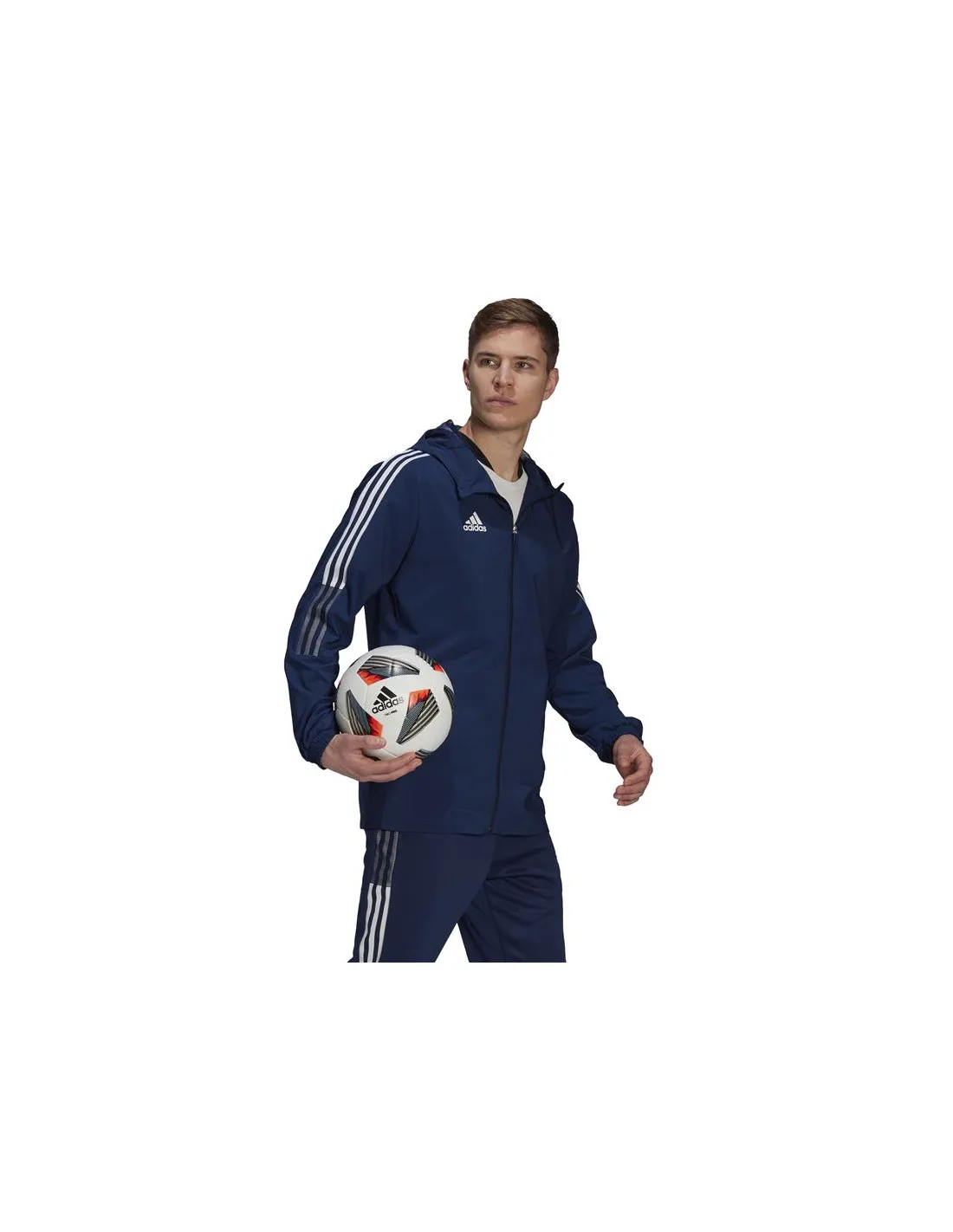 Cortavientos de fútbol adidas Tiro 21 M Navy