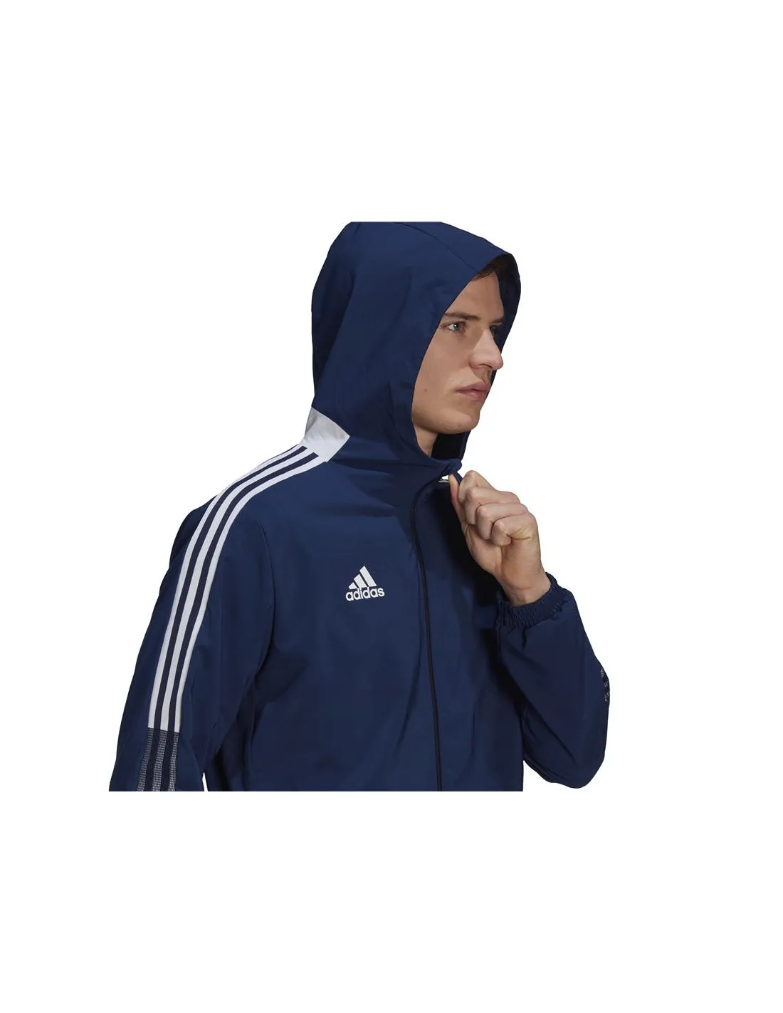 Cortavientos de fútbol adidas Tiro 21 M Navy