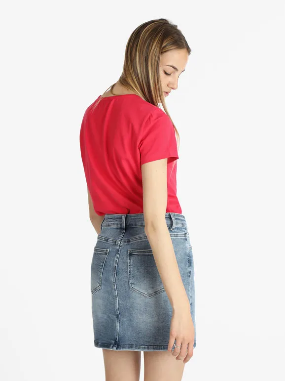 Coveri Moving Camiseta de mujer de manga corta con estampado