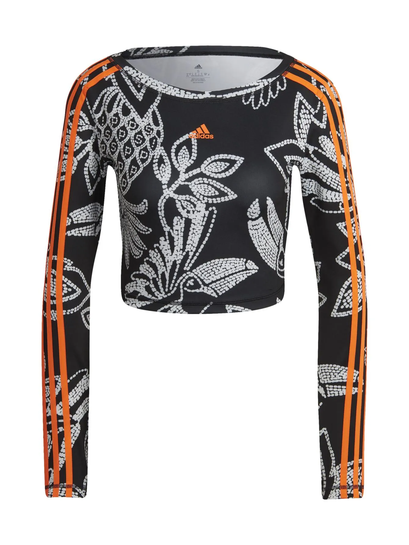 Crop Top Adidas Farm Rio Negro Para Mujer