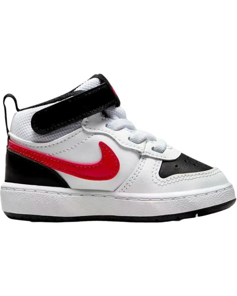 DEPORTIVAS DE NIñA Y NIñO NIKE CD7784110 COURT BOROUGH MID 2 TDV WHITEUNIVERSITY REDBLACK