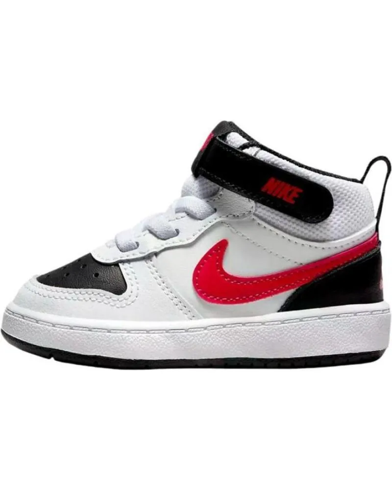 DEPORTIVAS DE NIñA Y NIñO NIKE CD7784110 COURT BOROUGH MID 2 TDV WHITEUNIVERSITY REDBLACK