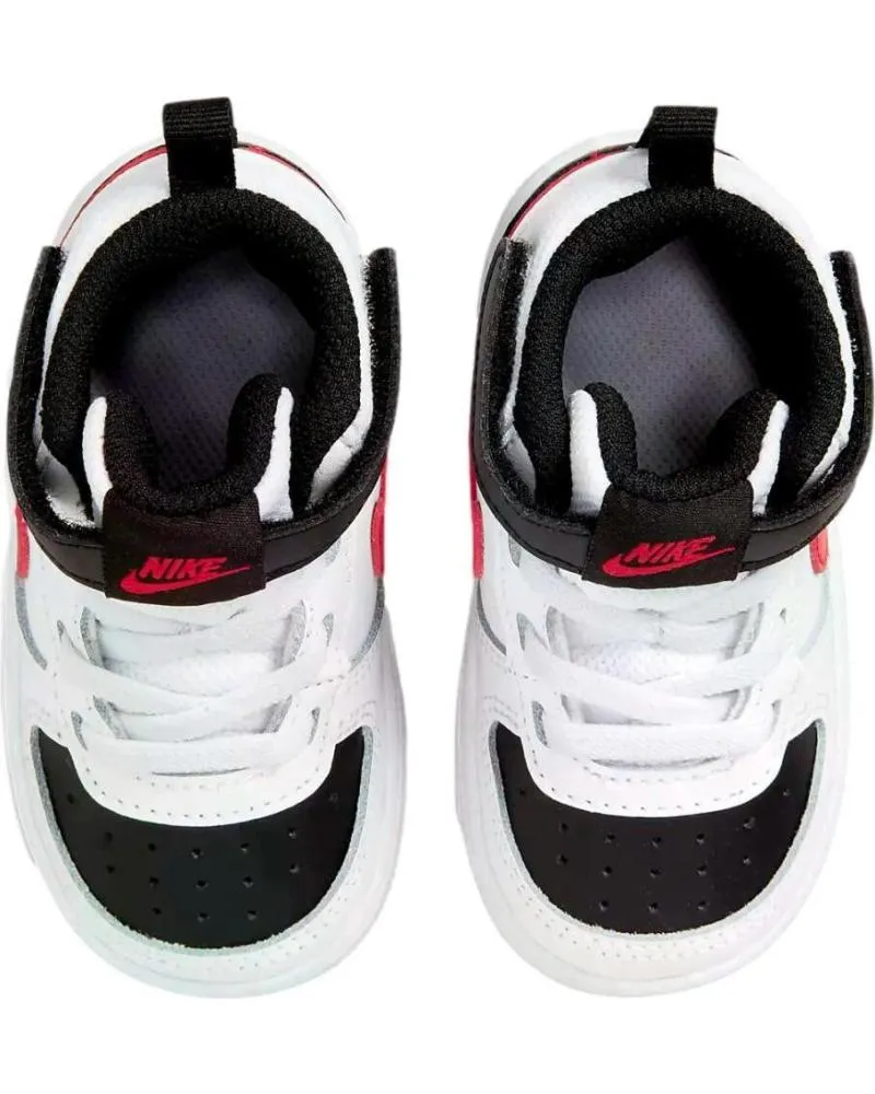 DEPORTIVAS DE NIñA Y NIñO NIKE CD7784110 COURT BOROUGH MID 2 TDV WHITEUNIVERSITY REDBLACK