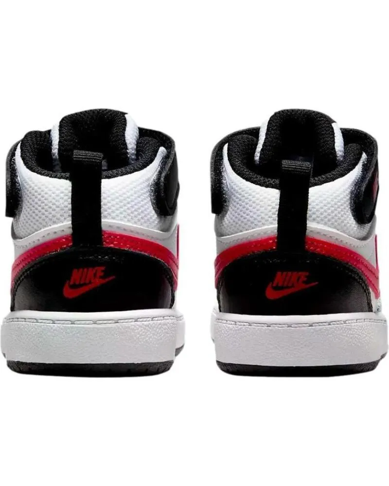 DEPORTIVAS DE NIñA Y NIñO NIKE CD7784110 COURT BOROUGH MID 2 TDV WHITEUNIVERSITY REDBLACK