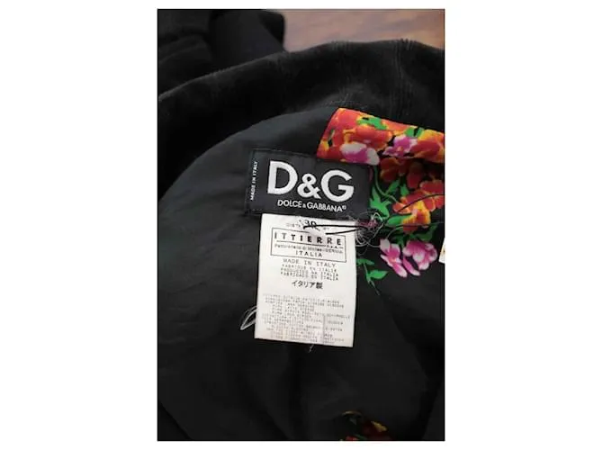 Dolce & Gabbana Chaqueta Negra Negro 