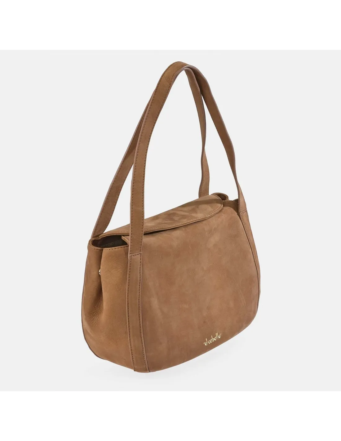 EL CABALLO Bolso de mano para mujer en piel Nobuck