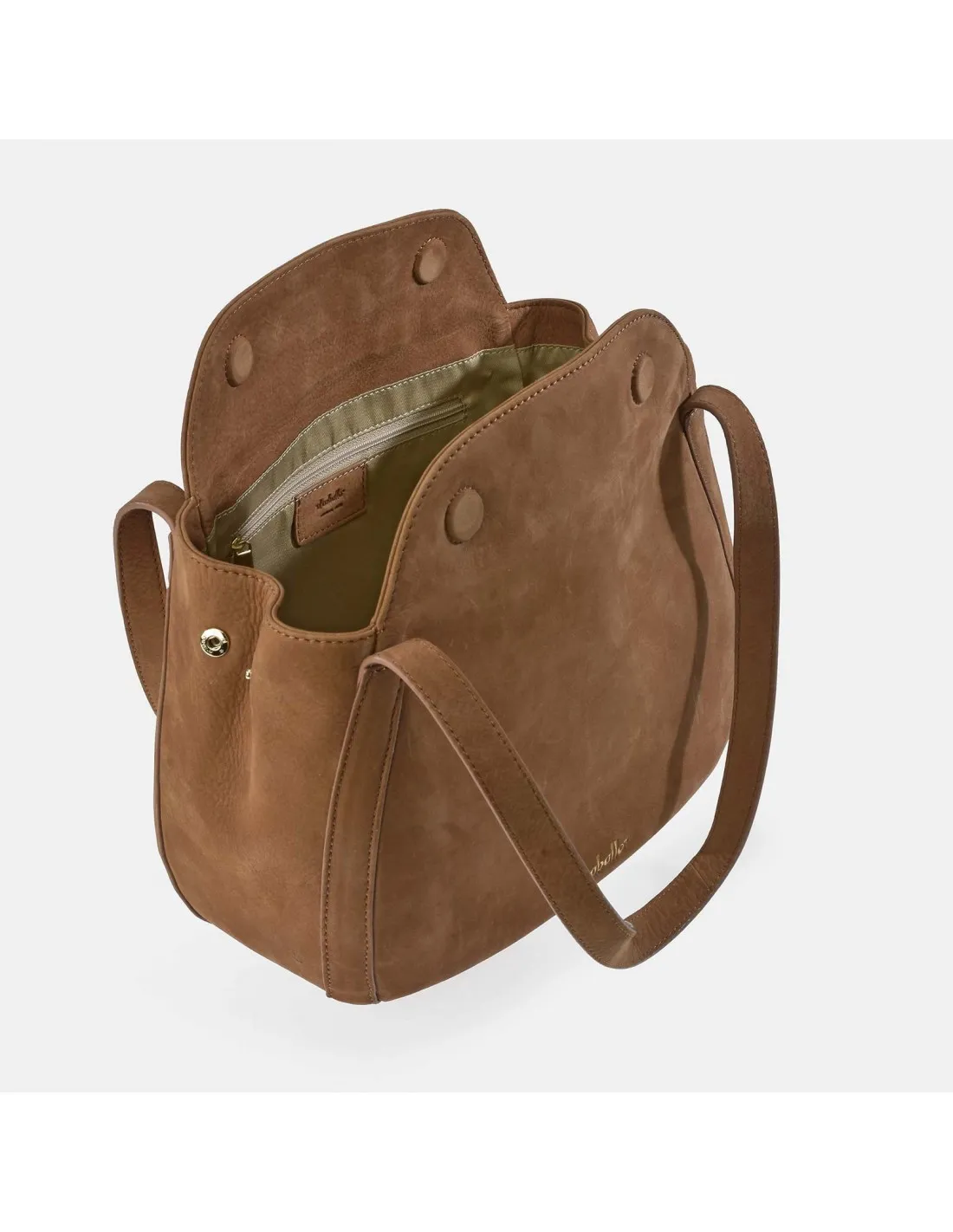 EL CABALLO Bolso de mano para mujer en piel Nobuck