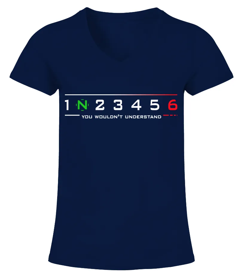 EUROPEAN BIKERS U WOULDN'T UNDERSTAND Camiseta cuello pico Mujer